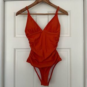 Cupshe Orange/Coral one piece swimsuit